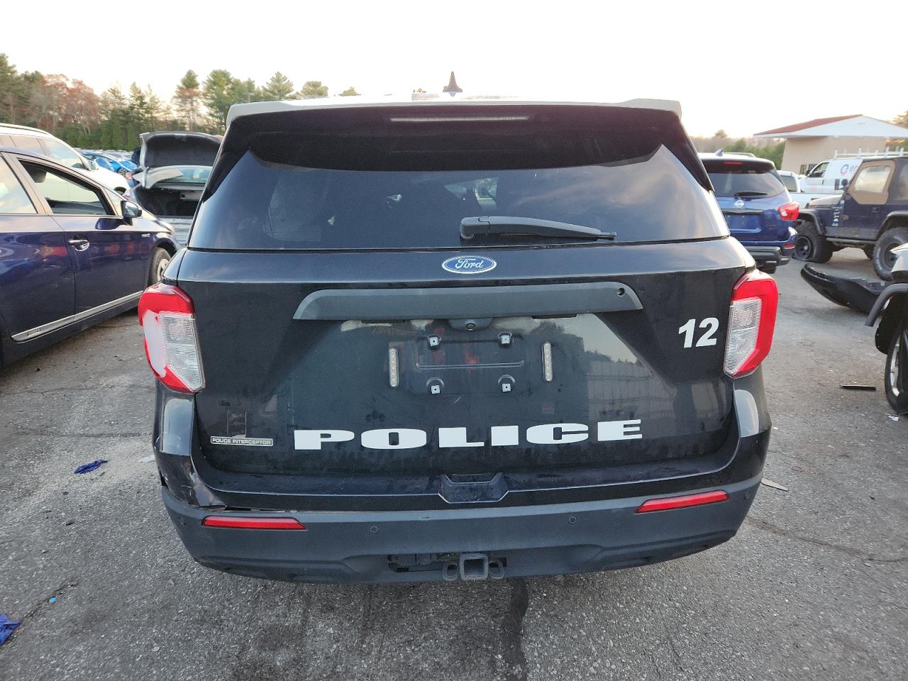 2022 Ford Explorer Police Interceptor VIN: 1FM5K8AB2NGA10750 Lot: 93104675