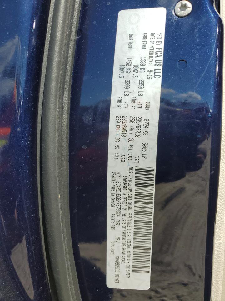 2017 Chrysler Pacifica Touring L Plus VIN: 2C4RC1EG6HR578664 Lot: 92993145