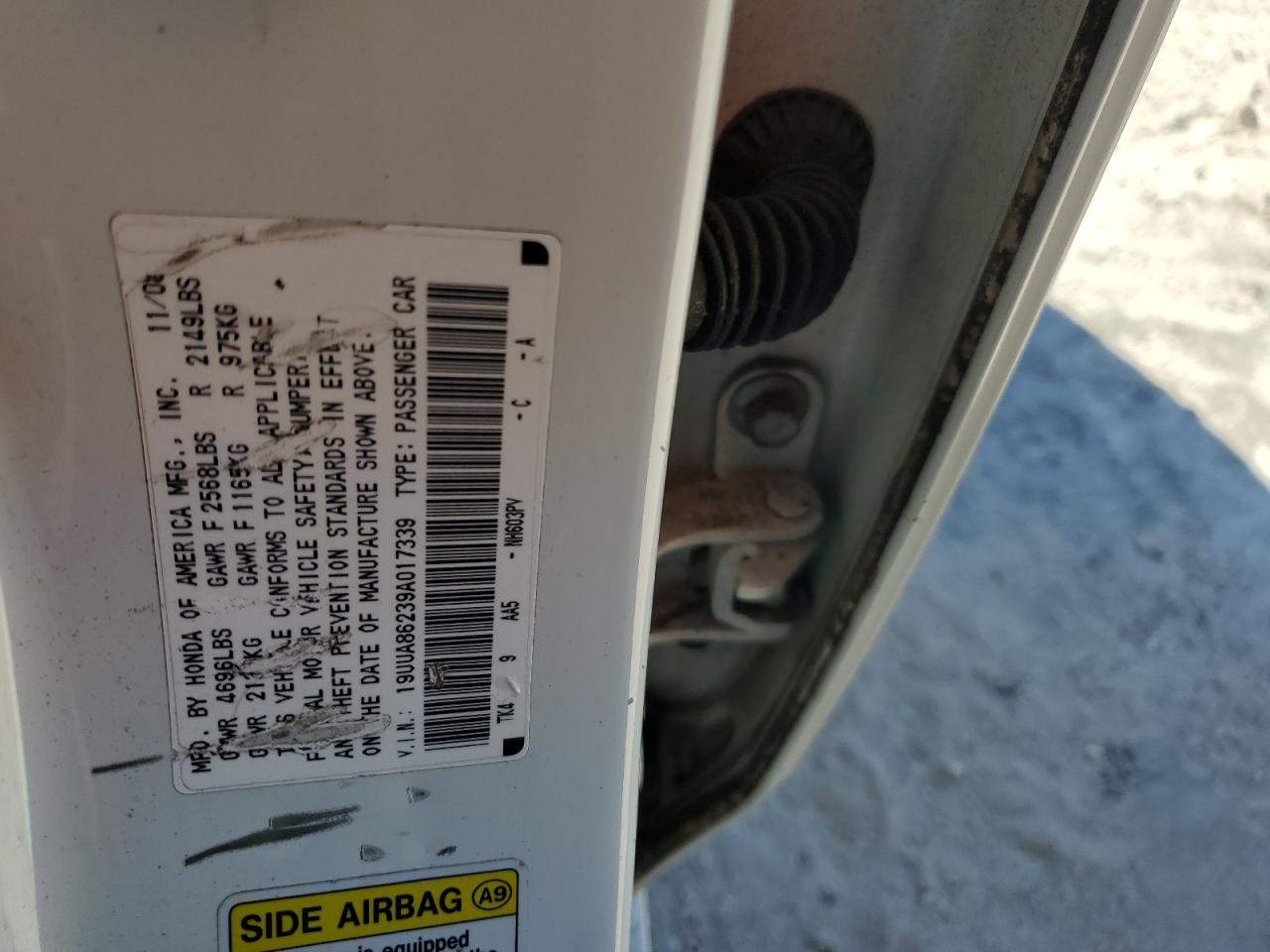 2009 Acura Tl VIN: 19UUA86239A017339 Lot: 91990455