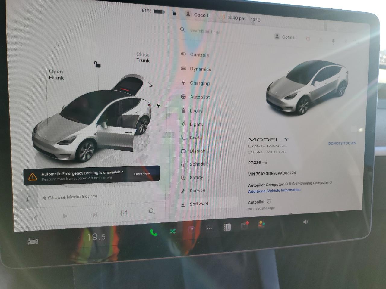 2023 Tesla Model Y VIN: 7SAYGDEE6PA063724 Lot: 93525745