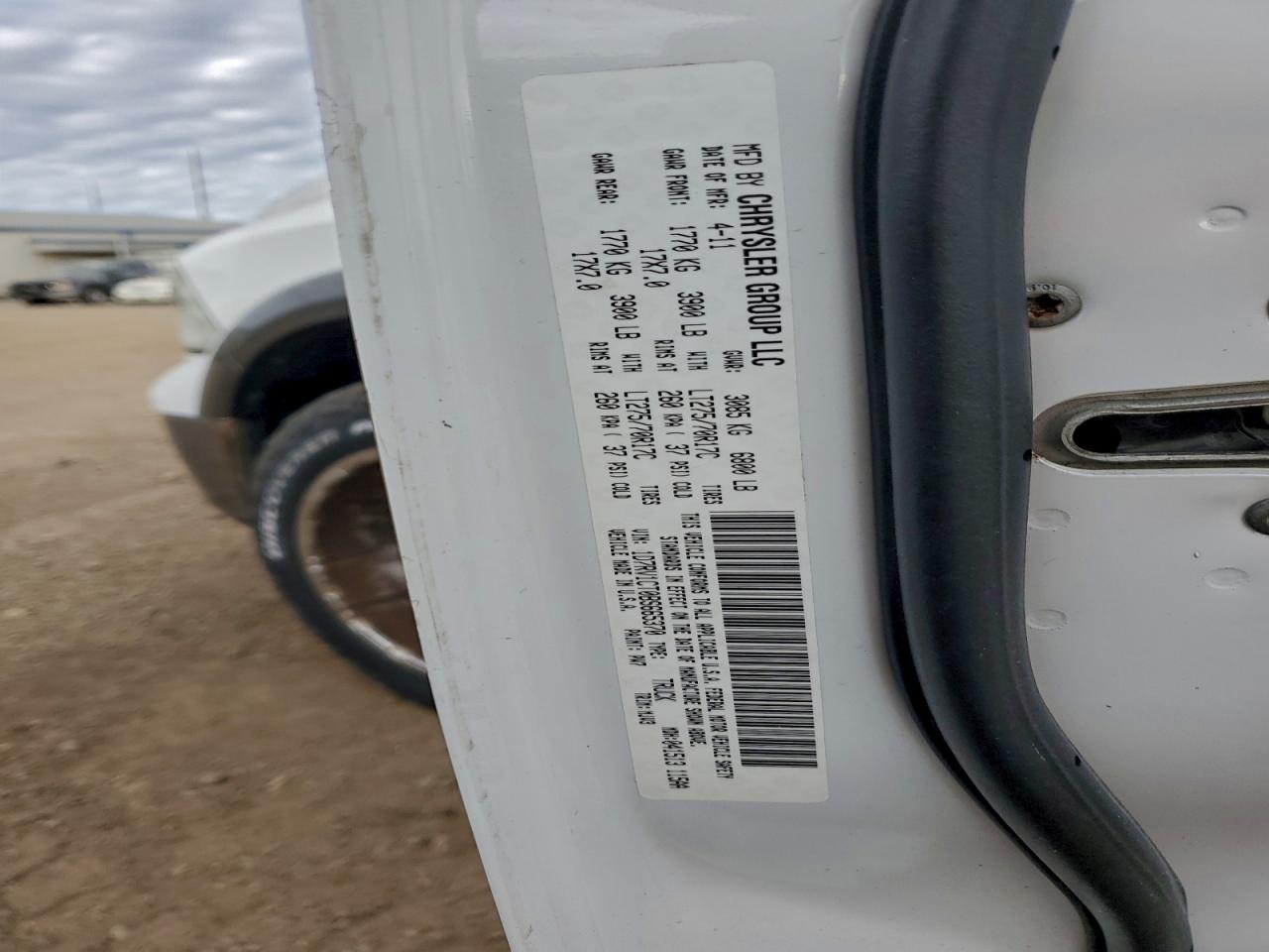 2011 Dodge Ram 1500 VIN: 1D7RV1CT0BS665370 Lot: 93512215