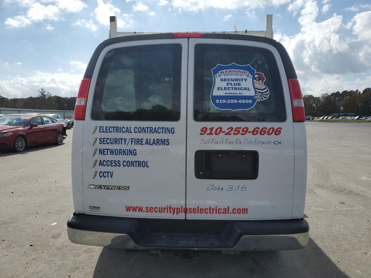 2020 Chevrolet Express G2500 VIN: 1GCWGAFG5L1147980 Lot: 91240585