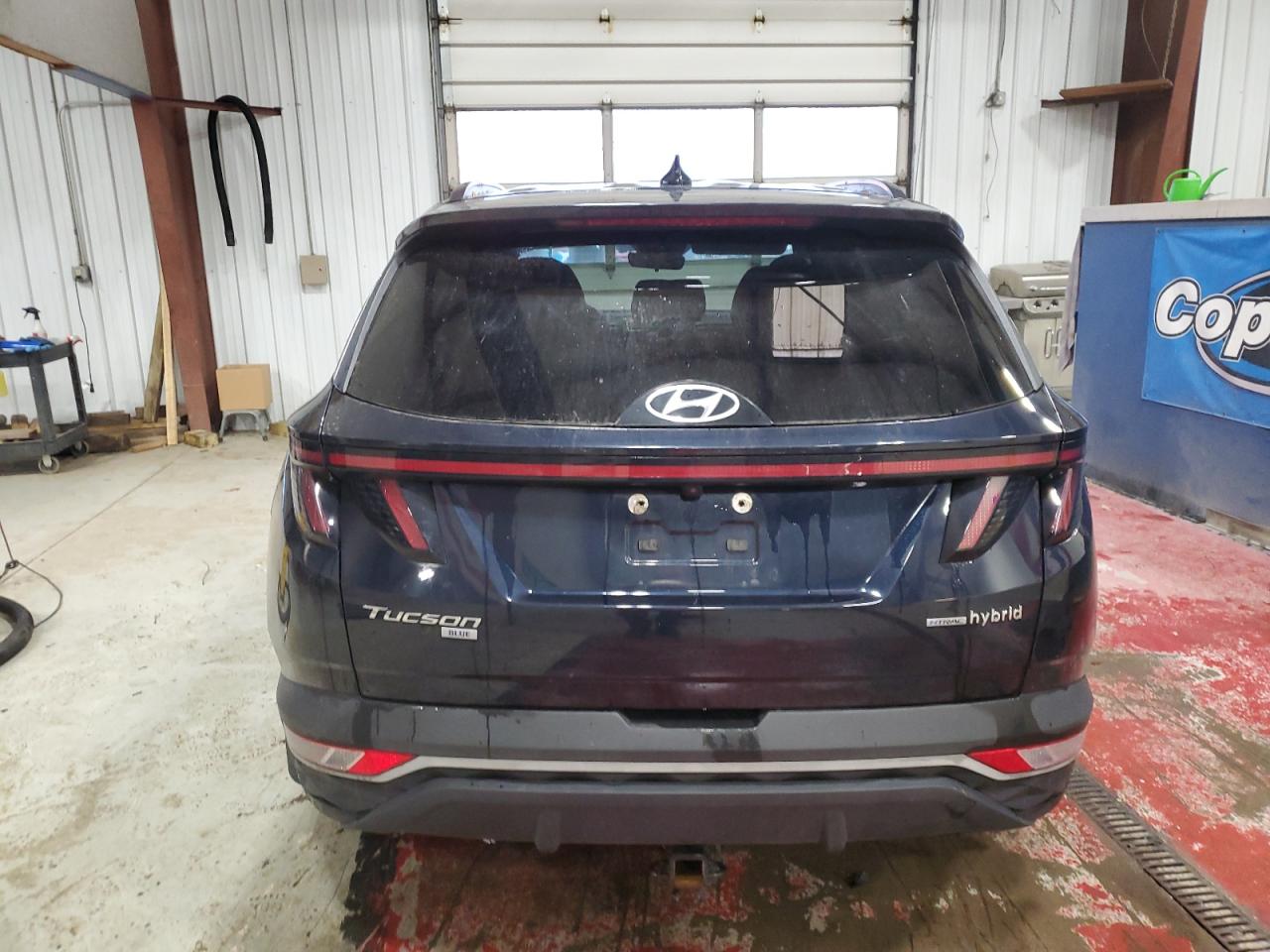 2022 Hyundai Tucson Blue VIN: KM8JBCA16NU016349 Lot: 92001035