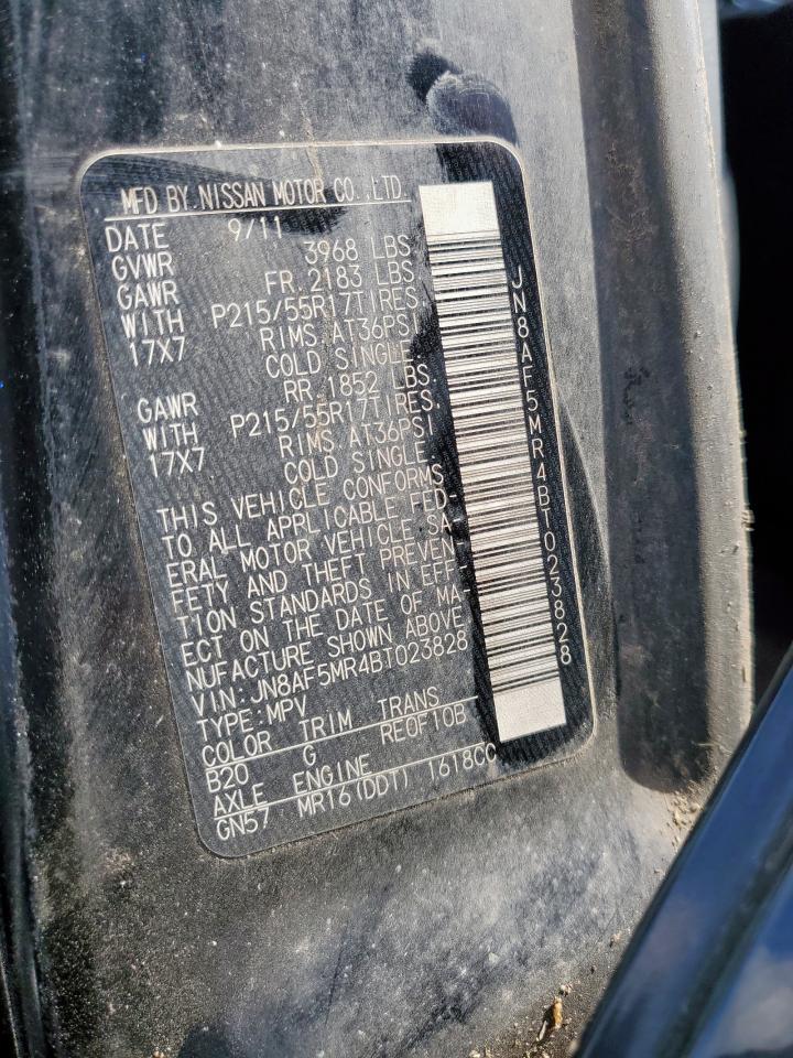 2011 Nissan Juke S VIN: JN8AF5MR4BT023828 Lot: 92873235