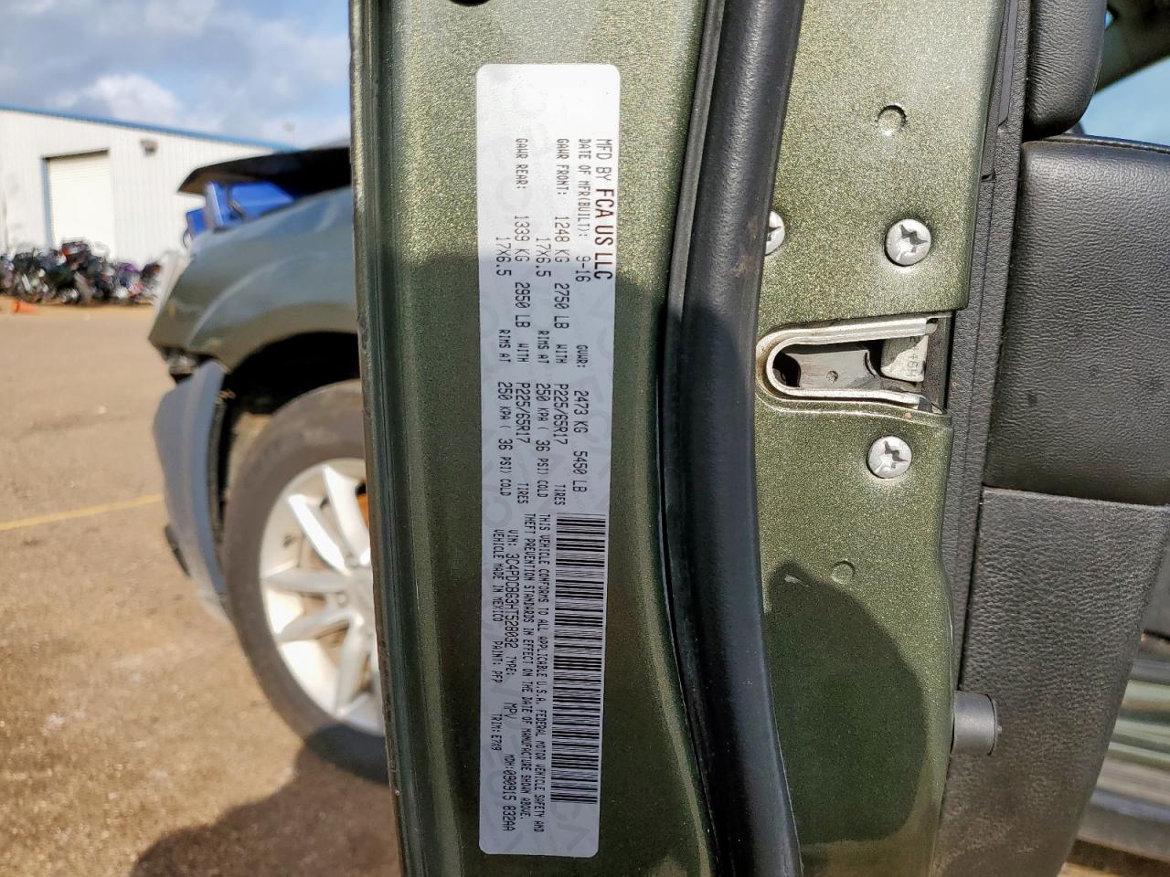 2017 Dodge Journey Sxt VIN: 3C4PDCBG3HT528032 Lot: 93242765