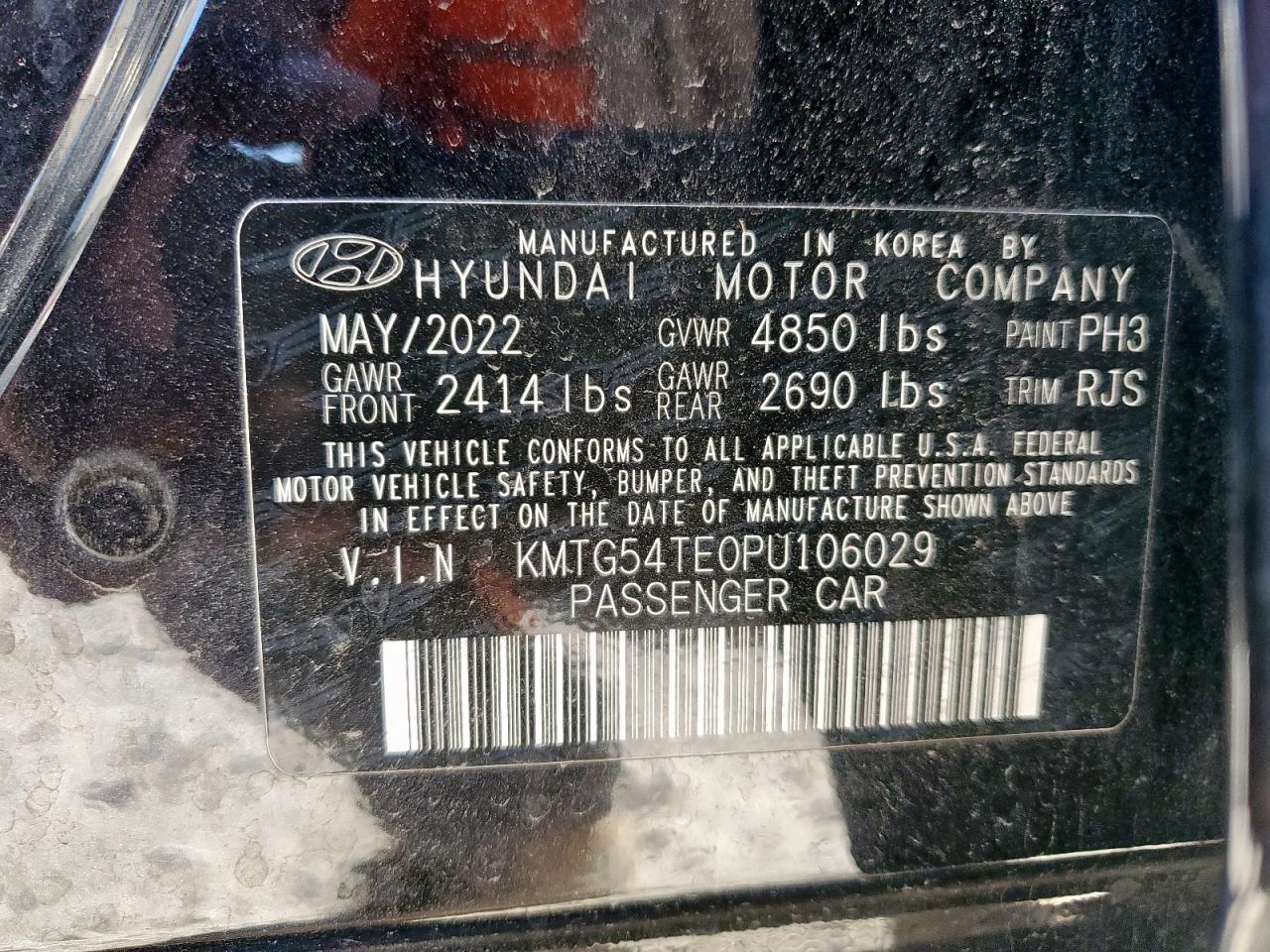 2023 Genesis G70 Base VIN: KMTG54TE0PU106029 Lot: 91971095