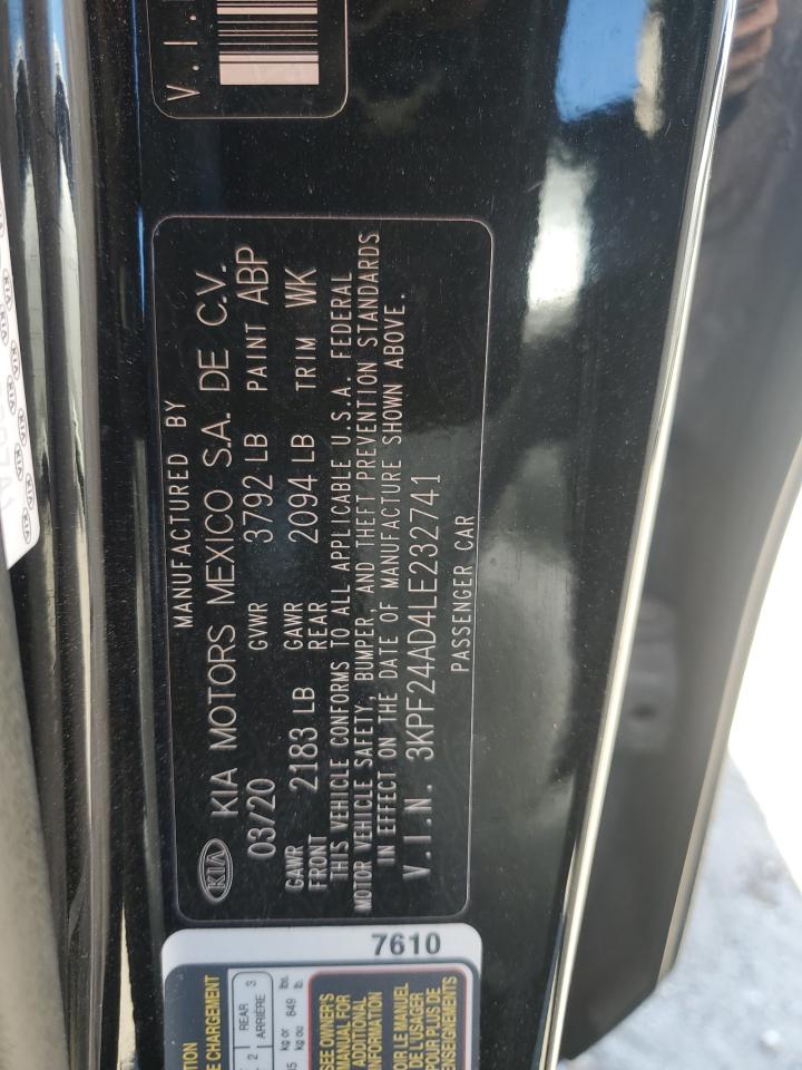 2020 Kia Forte Fe VIN: 3KPF24AD4LE232741 Lot: 91367895