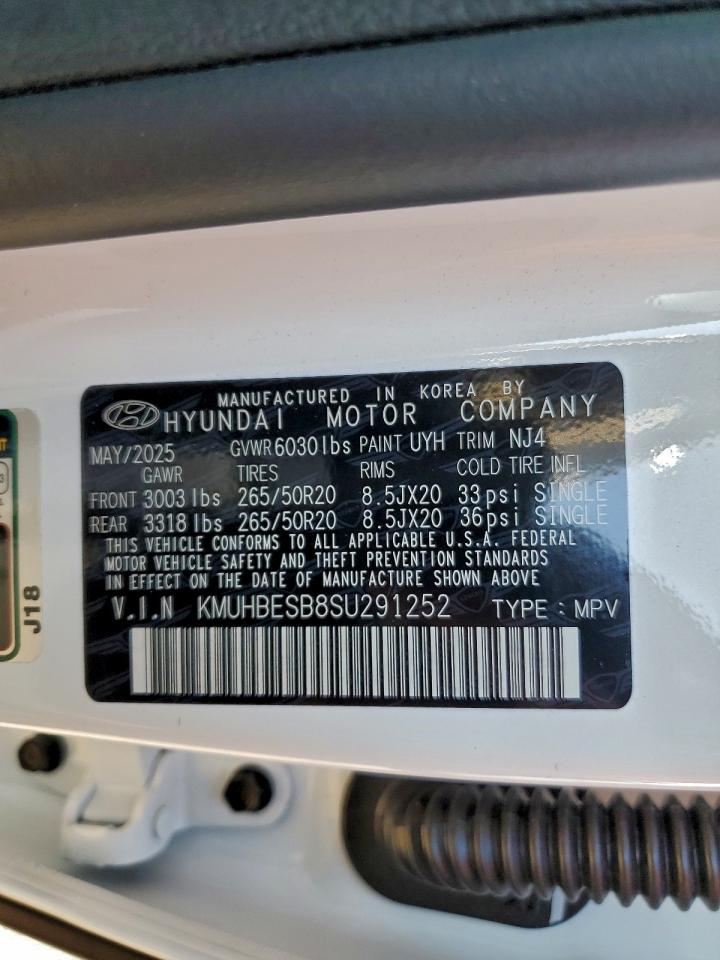 2025 Genesis Gv80 Advanced VIN: KMUHBESB8SU291252 Lot: 93782525