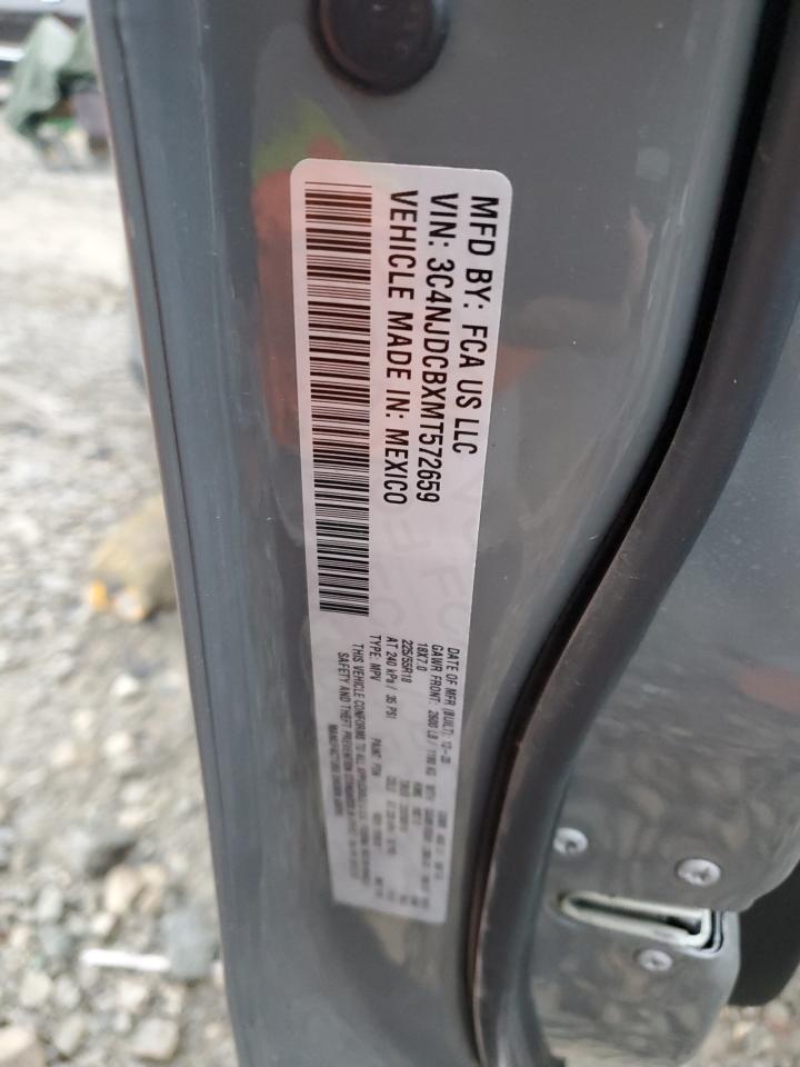 2021 Jeep Compass Limited VIN: 3C4NJDCBXMT572659 Lot: 91806065