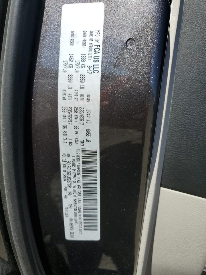 2018 Chrysler Pacifica Touring L VIN: 2C4RC1BG6JR127194 Lot: 90801475