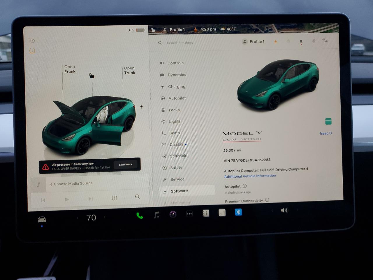 2025 Tesla Model Y VIN: 7SAYGDEFXSA352283 Lot: 92280315