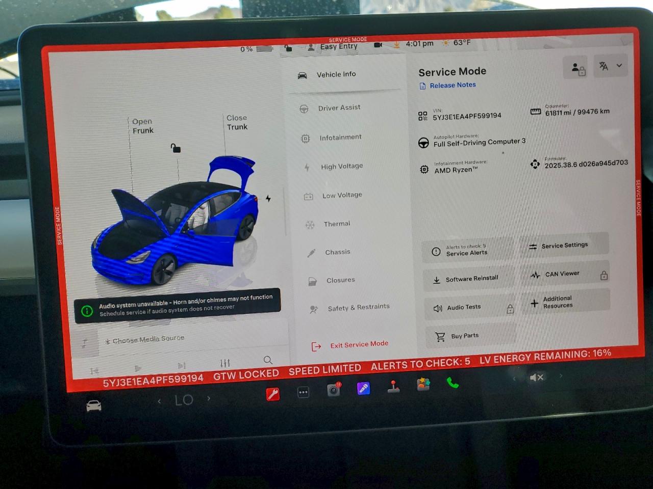 2023 Tesla Model 3 VIN: 5YJ3E1EA4PF599194 Lot: 93947855