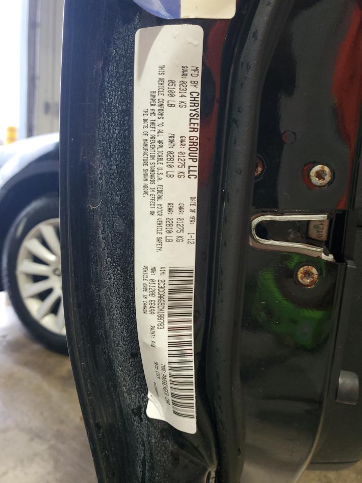 2012 Chrysler 300 VIN: 2C3CCAAG5CH188783 Lot: 92071755