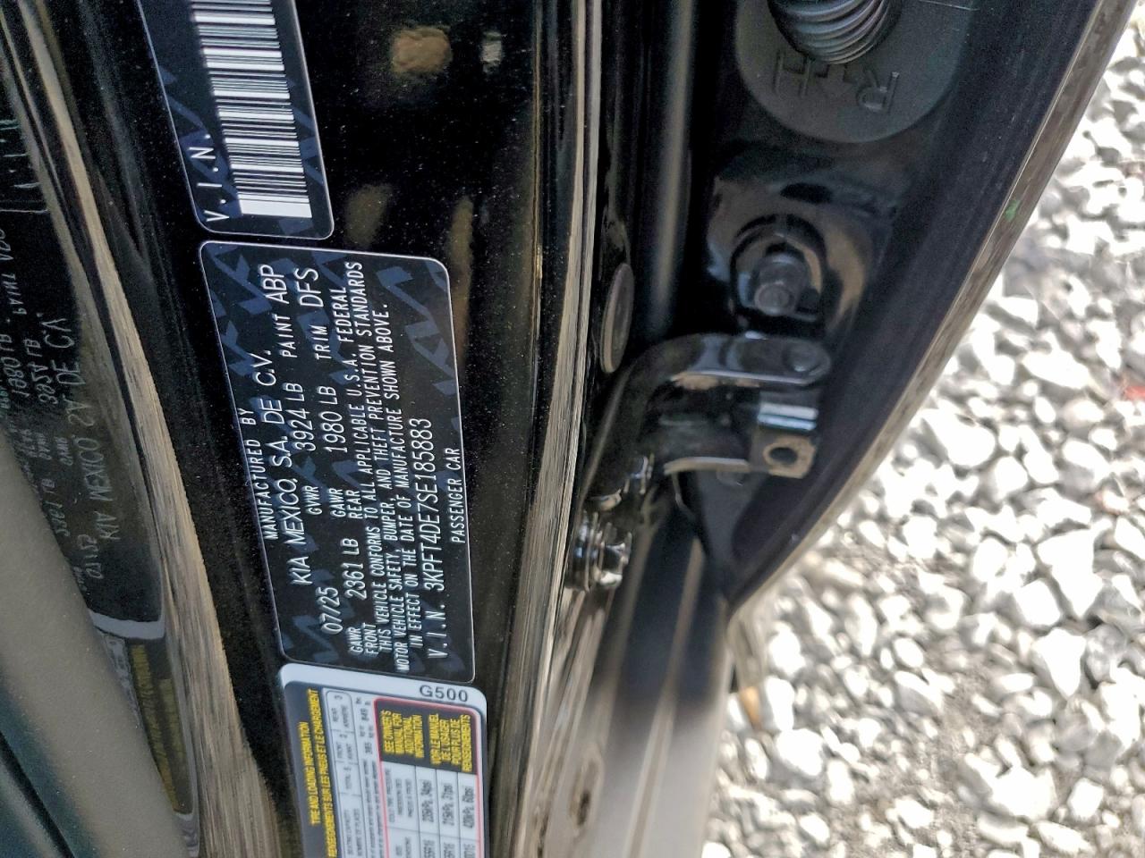 2025 Kia K4 Lx VIN: 3KPFT4DE7SE185883 Lot: 94371905