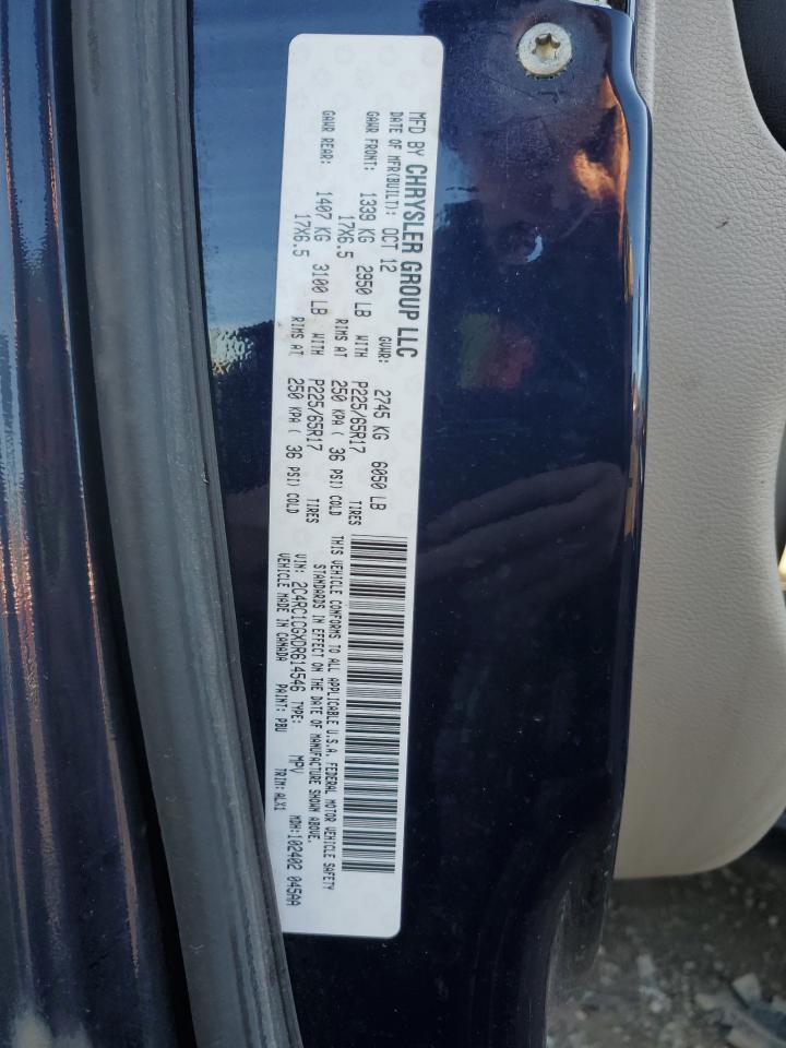 2013 Chrysler Town & Country Touring L VIN: 2C4RC1CGXDR614546 Lot: 91008295