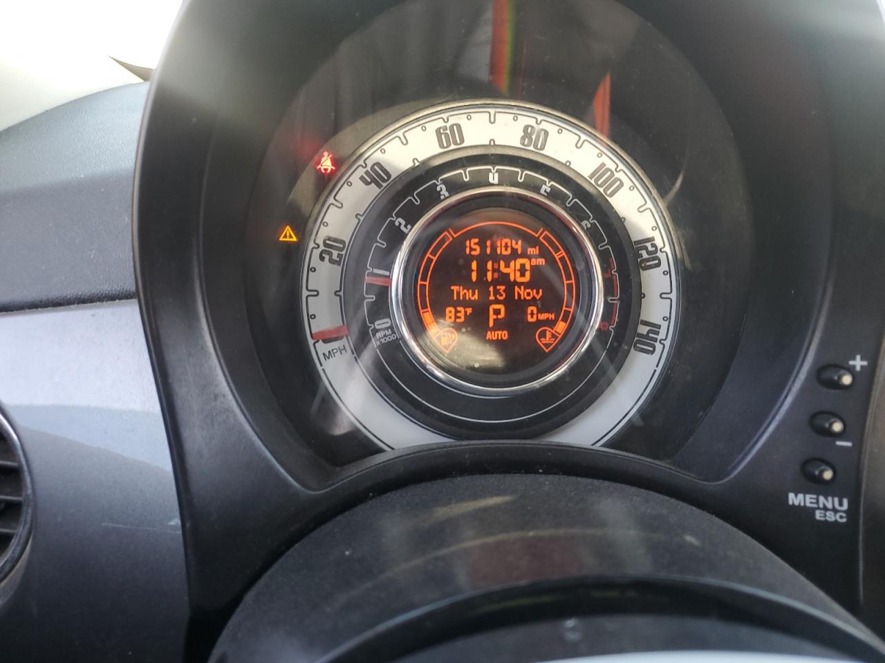 2012 Fiat 500 Lounge VIN: 3C3CFFCR8CT366583 Lot: 91735195