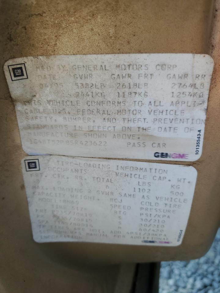 1995 Buick Roadmaster Limited VIN: 1G4BT52P8SR423622 Lot: 91903995