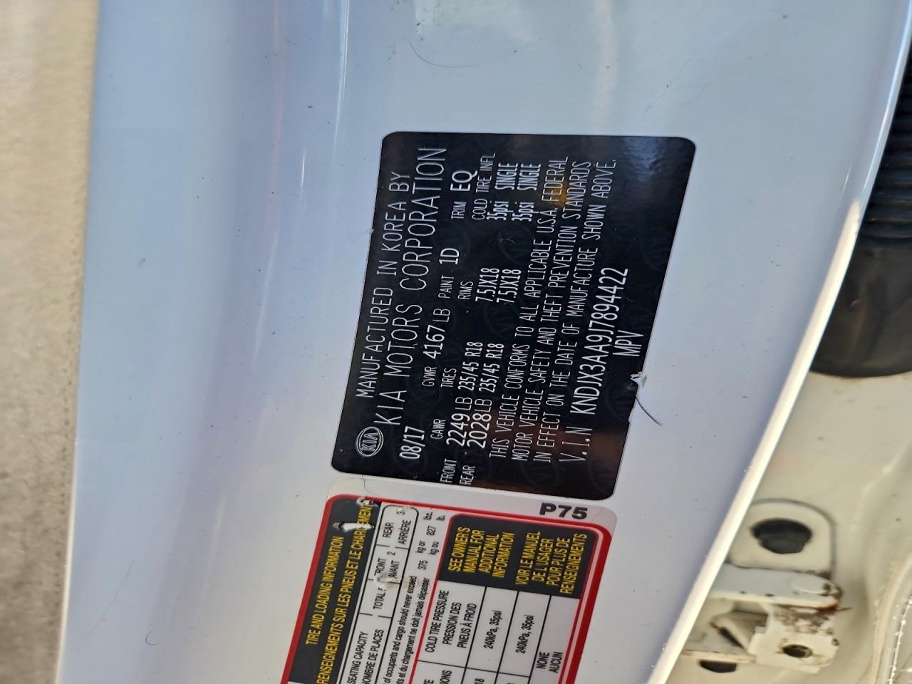 2018 Kia Soul ! VIN: KNDJX3AA9J7894422 Lot: 94522705