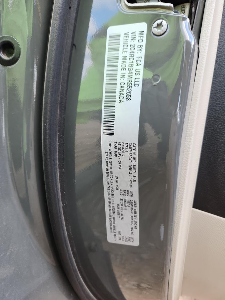 2021 Chrysler Pacifica Touring L VIN: 2C4RC1BG4MR552658 Lot: 92027175