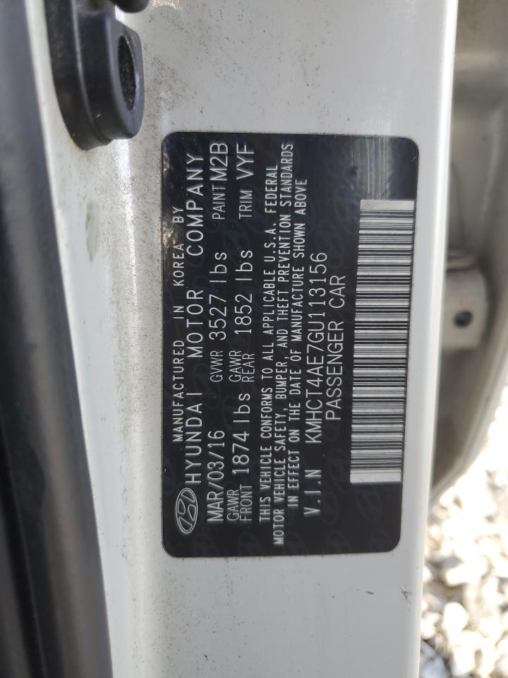 2016 Hyundai Accent Se VIN: KMHCT4AE7GU113156 Lot: 93665385