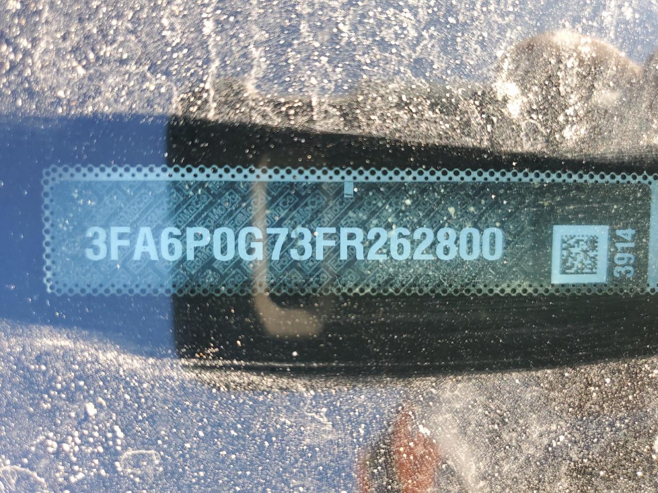 2015 Ford Fusion S VIN: 3FA6P0G73FR262800 Lot: 93202355