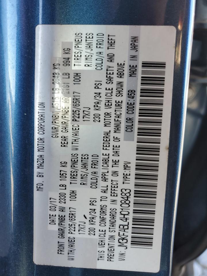 2017 Mazda Cx-5 Sport VIN: JM3KFABL4H0108483 Lot: 91716445