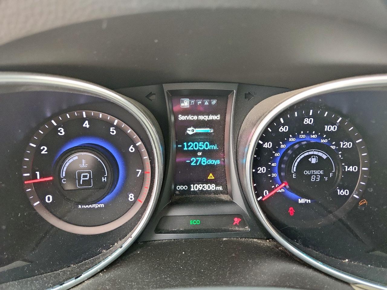 2014 Hyundai Santa Fe Sport VIN: 5XYZW3LA7EG166092 Lot: 96641425