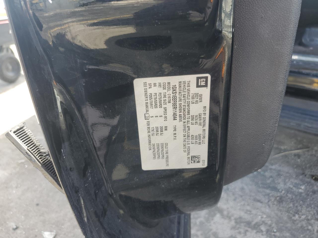 2014 GMC Yukon Denali VIN: 1GKS1EEF8ER114044 Lot: 92538025