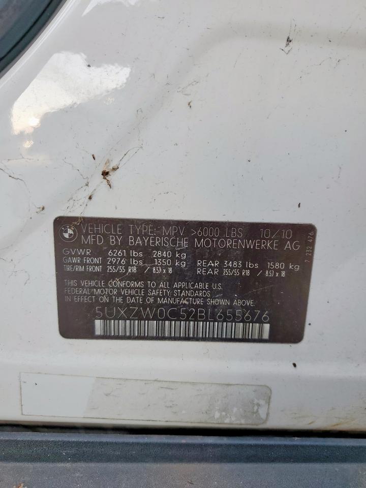 2011 BMW X5 xDrive35D VIN: 5UXZW0C52BL655676 Lot: 91515035