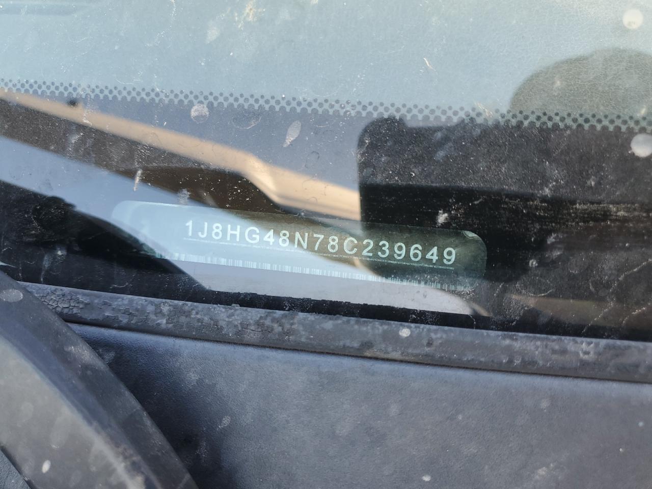 2008 Jeep Commander Sport VIN: 1J8HG48N78C239649 Lot: 91511985