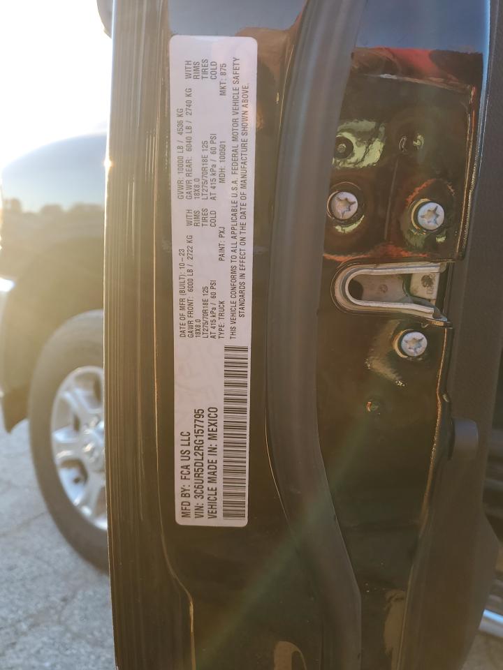 2024 Ram 2500 Big Horn VIN: 3C6UR5DL2RG157795 Lot: 90811045