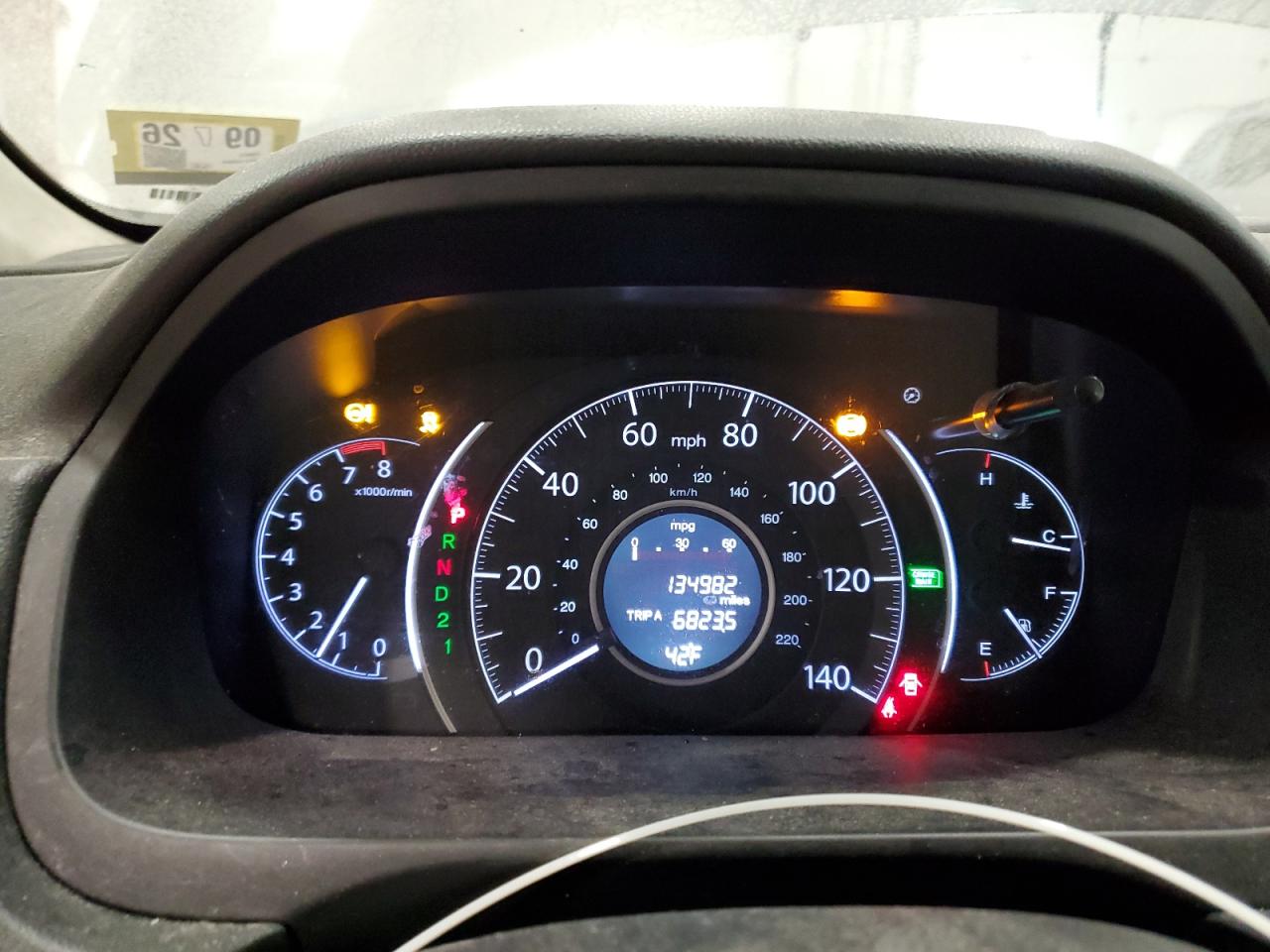 2013 Honda Cr-V Ex VIN: 2HKRM4H54DH639977 Lot: 93428785