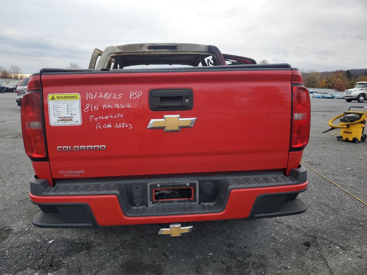 2016 Chevrolet Colorado Z71 VIN: 1GCGTDE36G1111091 Lot: 92343795