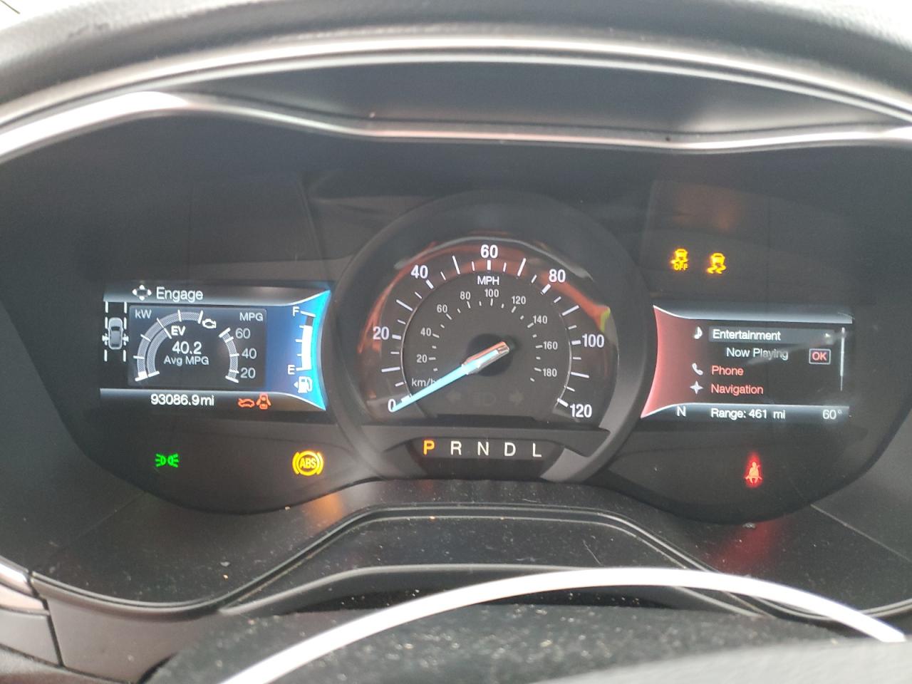 2019 Ford Fusion Se VIN: 3FA6P0LU9KR151805 Lot: 92947125