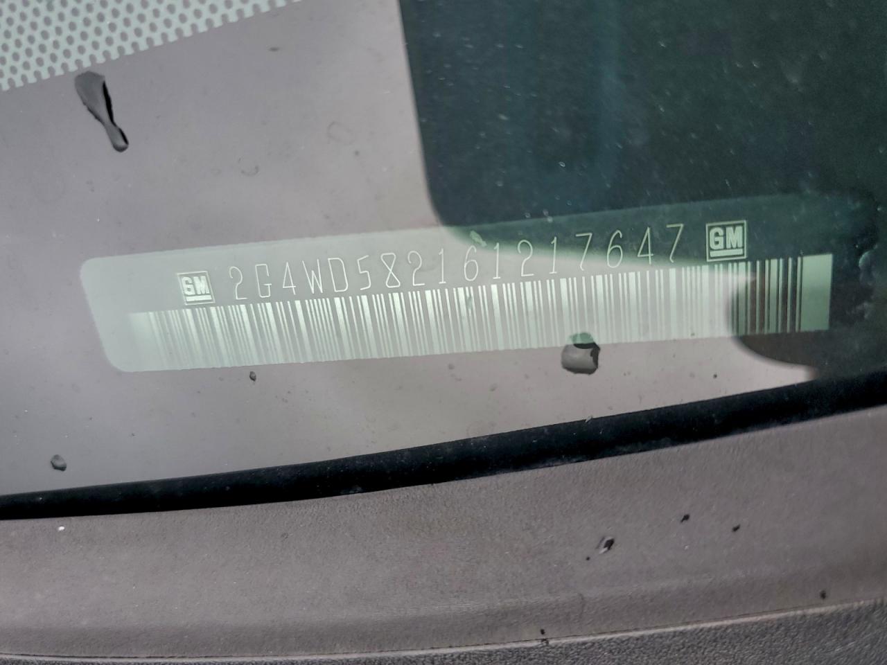 2006 Buick Lacrosse Cxl VIN: 2G4WD582161217647 Lot: 94599805