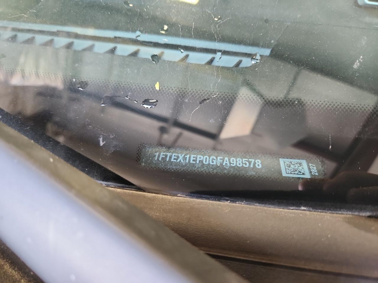 2016 Ford F150 Super Cab VIN: 1FTEX1EP0GFA98578 Lot: 91241265