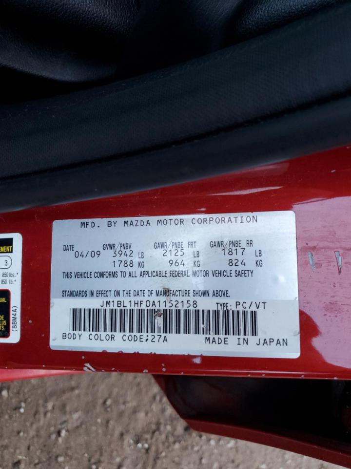 2010 Mazda 3 I VIN: JM1BL1HF0A1152158 Lot: 92897125