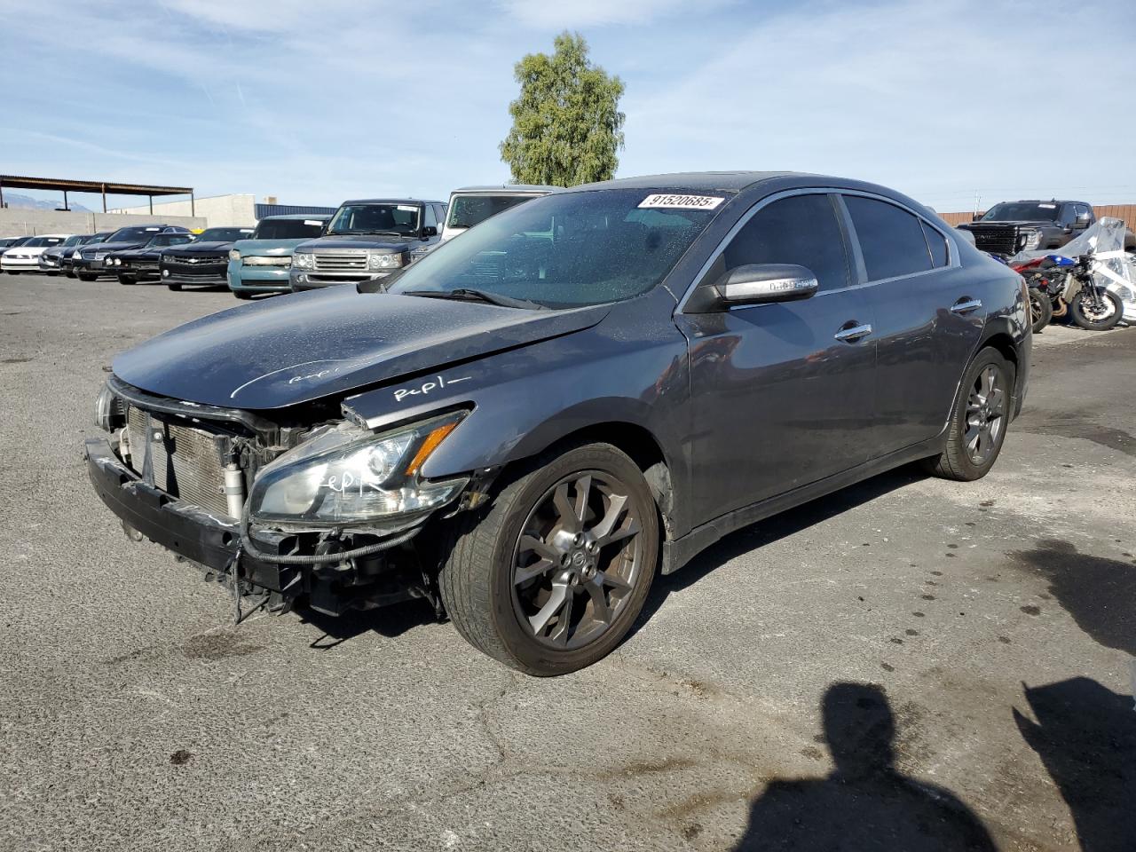 2014 Nissan Maxima S grey null gas 1N4AA5AP4EC496894 photo #1