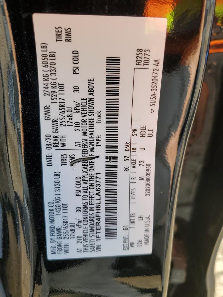 2020 Ford Ranger Xl VIN: 1FTER4FH8LLA63771 Lot: 93745175