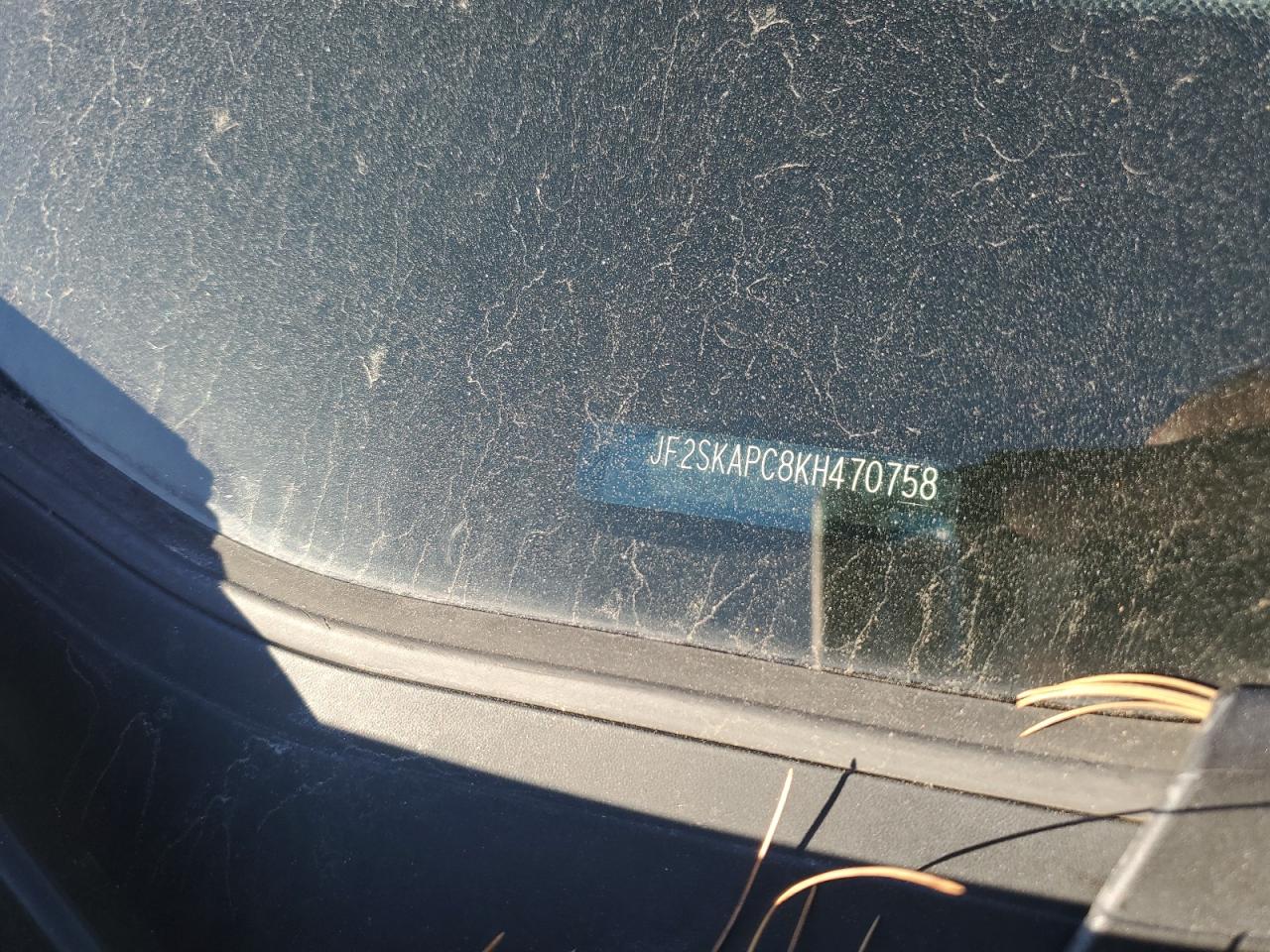 2019 Subaru Forester Sport VIN: JF2SKAPC8KH470758 Lot: 91321435