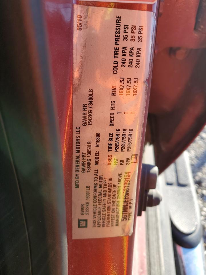 2010 Hummer H3 Luxury VIN: 5GTMNJEE6A8139154 Lot: 91449885