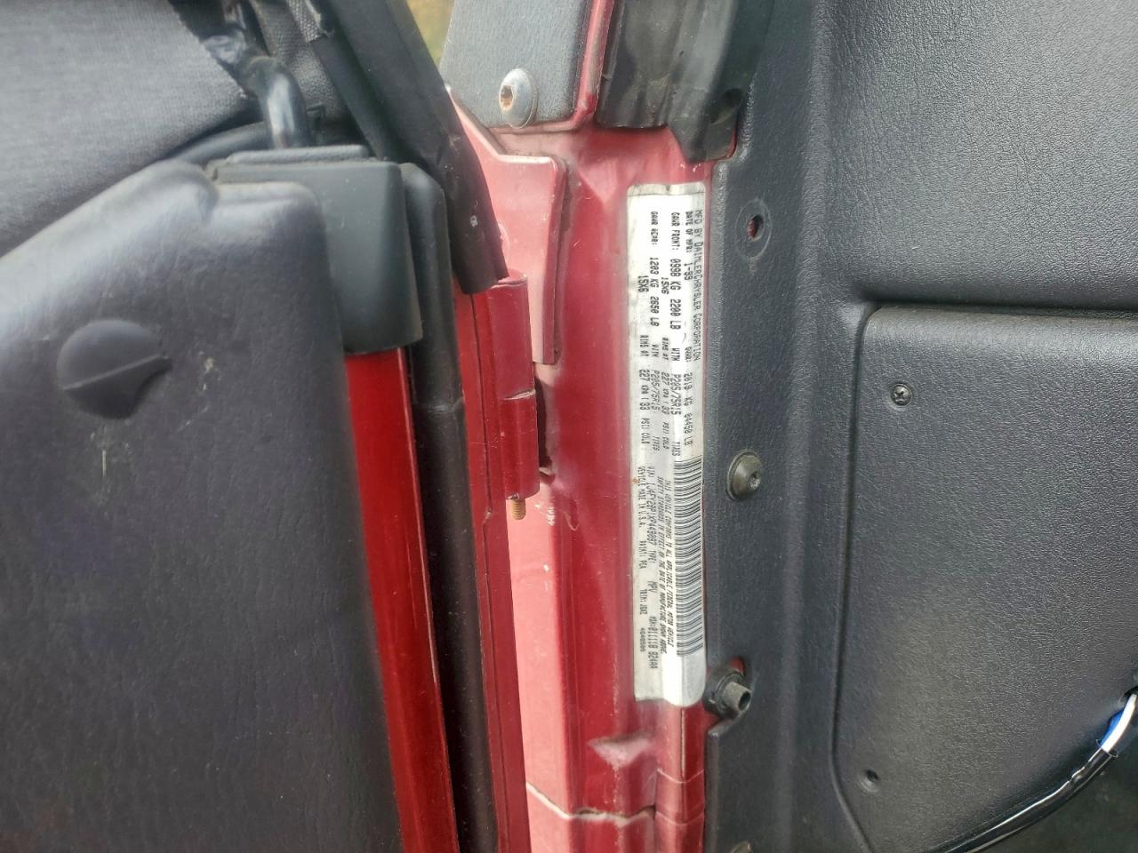 1999 Jeep Wrangler / Tj Se VIN: 1J4FY29P1XP449097 Lot: 92485195