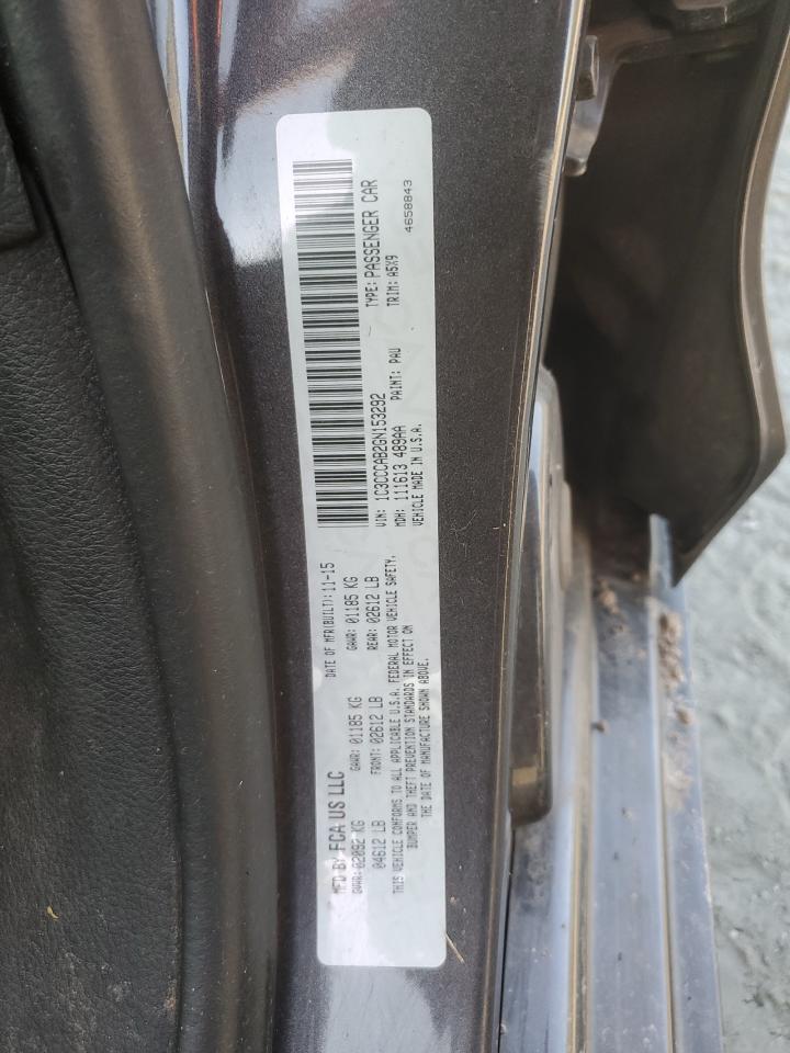 2016 Chrysler 200 Limited VIN: 1C3CCCAB2GN153292 Lot: 91820005