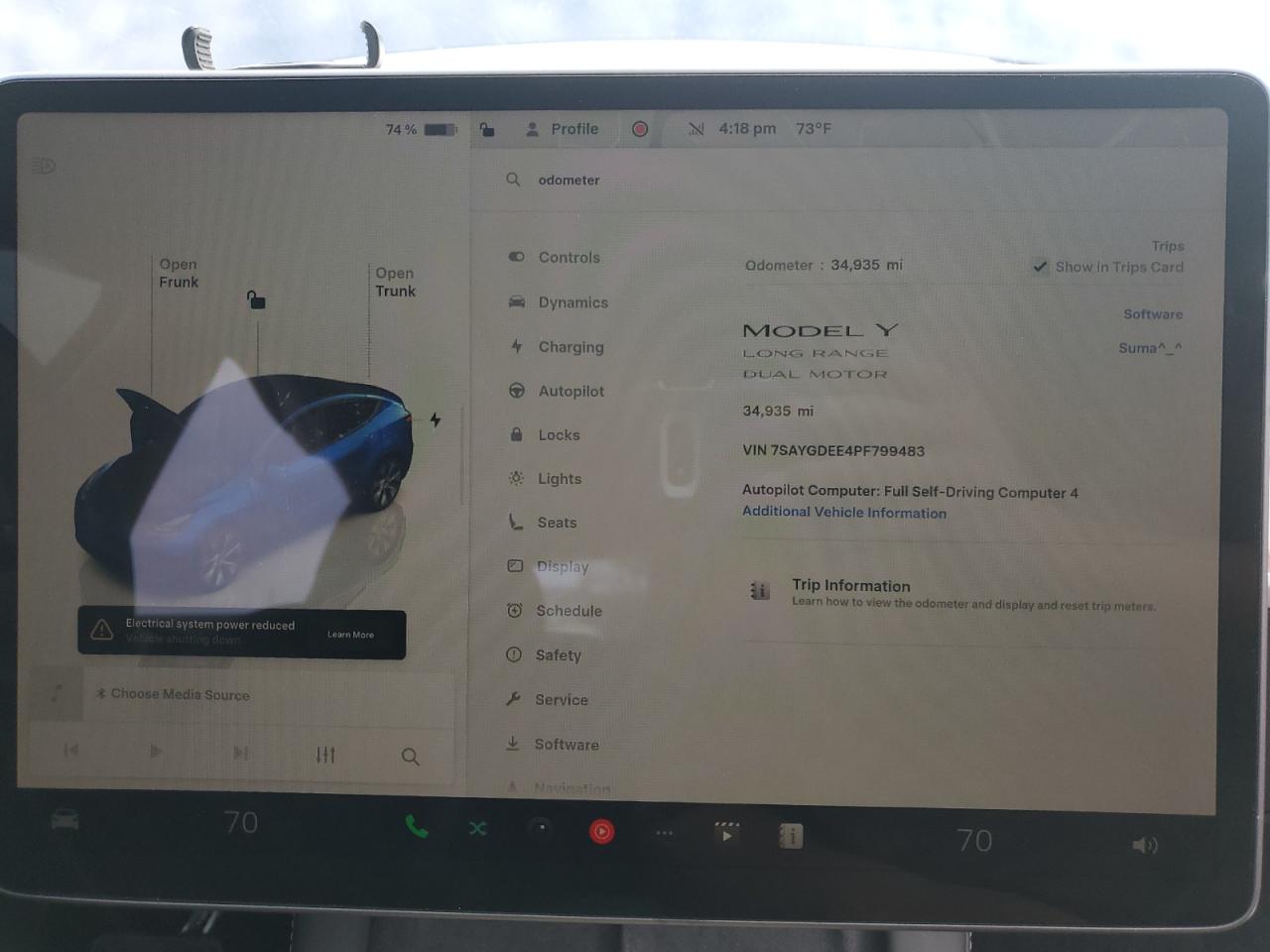 2023 Tesla Model Y VIN: 7SAYGDEE4PF799483 Lot: 93455445