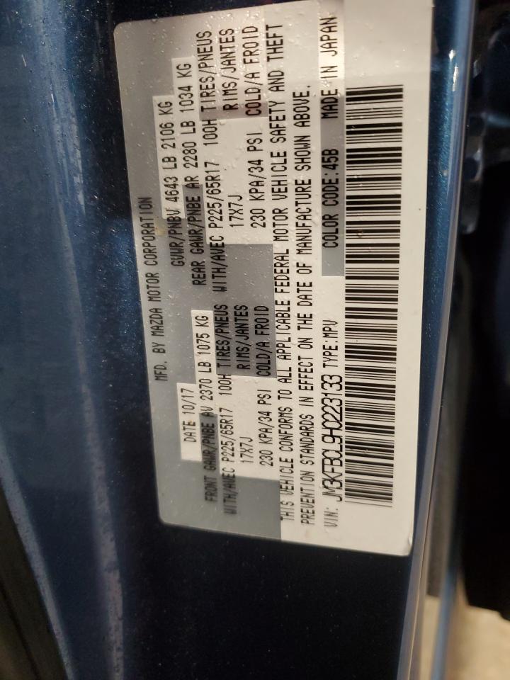 2017 Mazda Cx-5 Touring VIN: JM3KFBCL9H0223133 Lot: 93266035