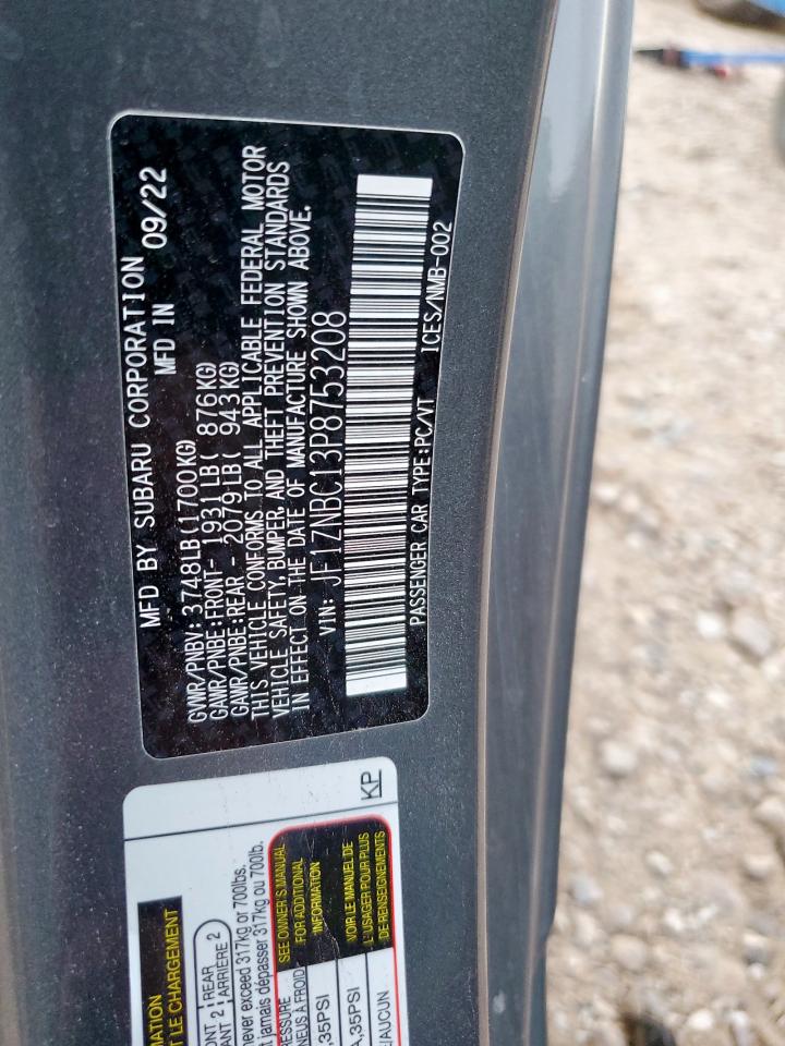 2023 Toyota Gr 86 VIN: JF1ZNBC13P8753208 Lot: 91415865