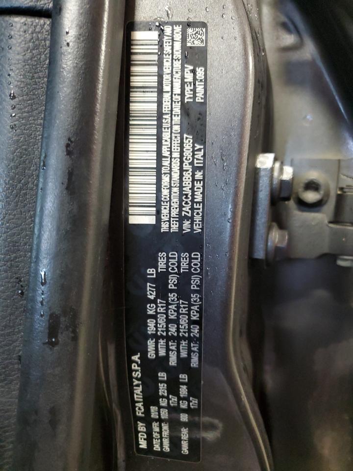 2018 Jeep Renegade Latitude VIN: ZACCJABB6JPG80657 Lot: 92747645