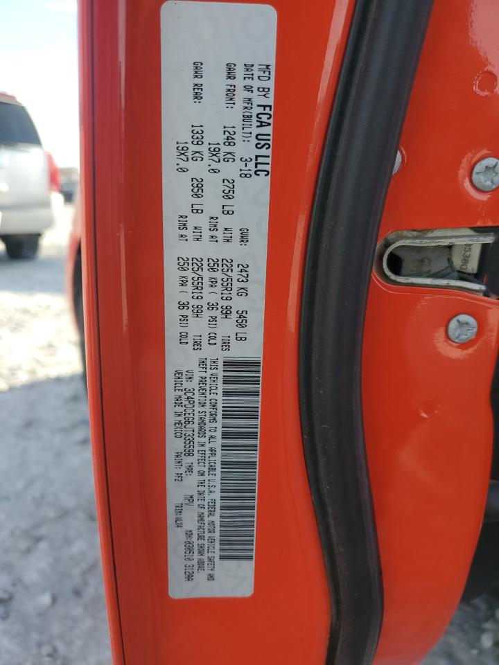 2018 Dodge Journey Gt VIN: 3C4PDCEG6JT335598 Lot: 92280895