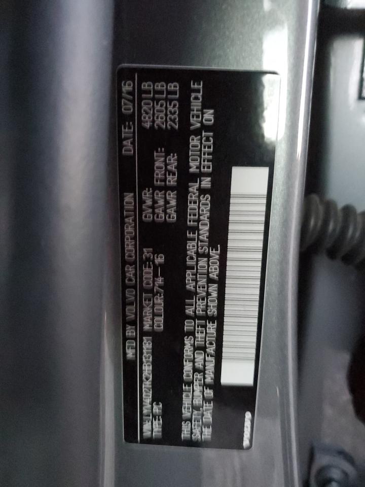 2017 Volvo S60 Premier VIN: LYV402TK2HB131181 Lot: 93557865