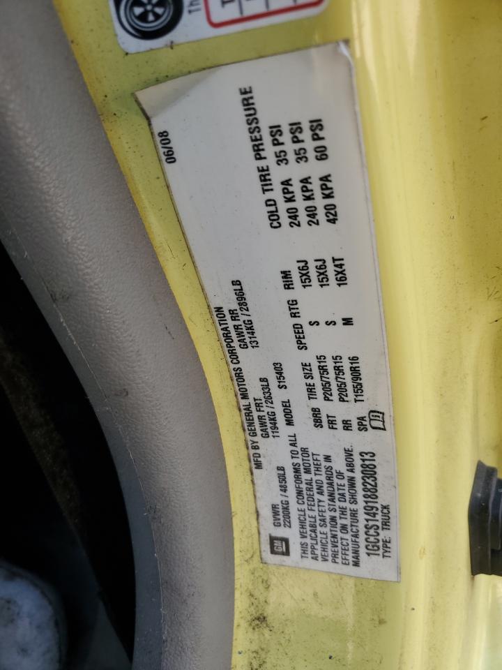 2008 Chevrolet Colorado VIN: 1GCCS149188230813 Lot: 91561995